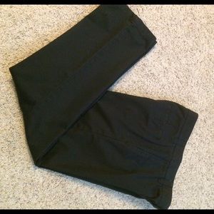 Black Men’s flat front chinos
